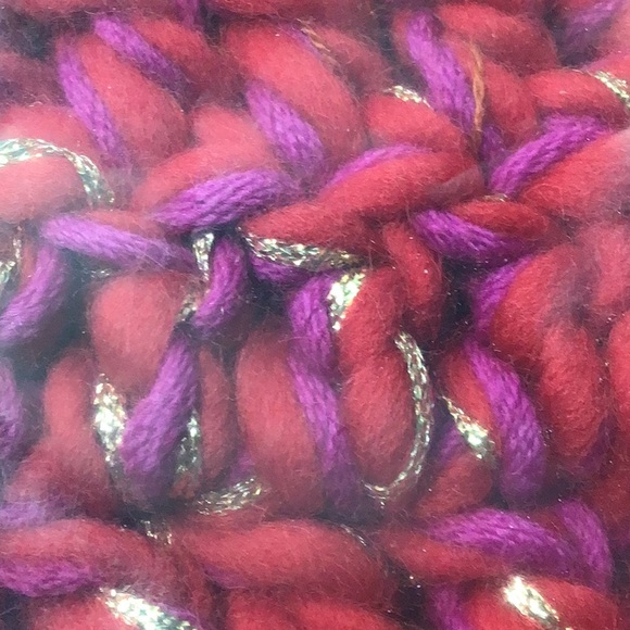 Anthropologie Inca Cowl Neck Warmer Hand Knit Pink/Rose - Picture 3 of 8